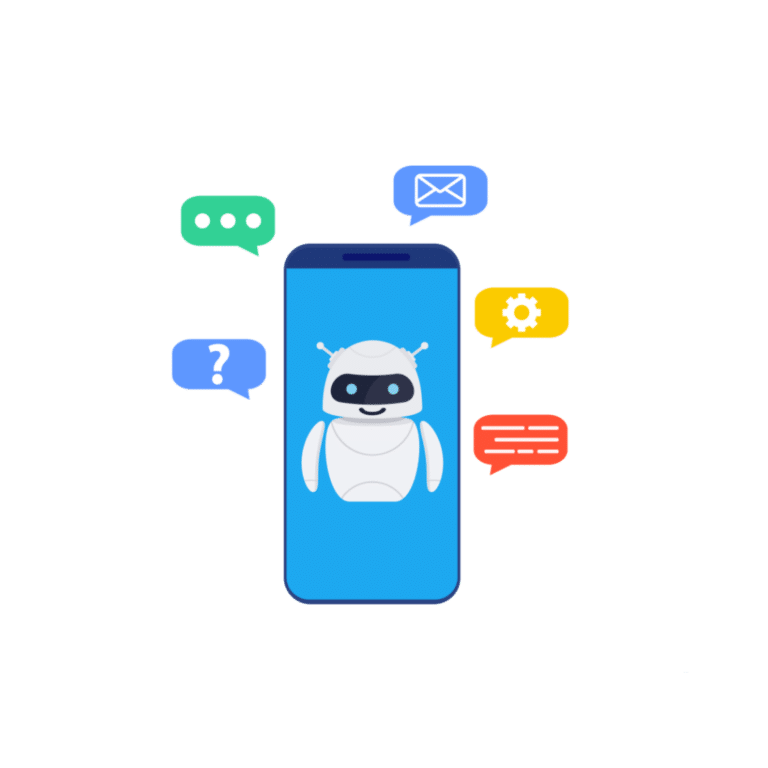 AI chatbot providing automated communication services