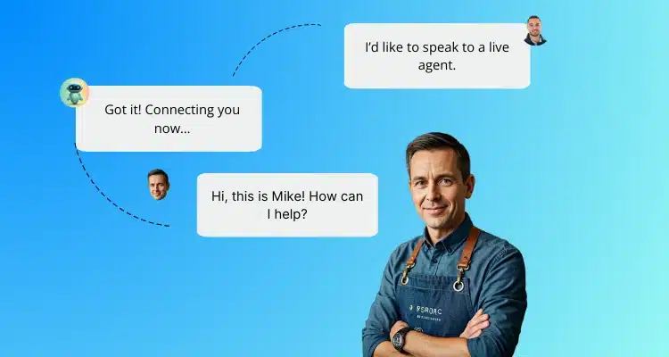 Live agent transfer