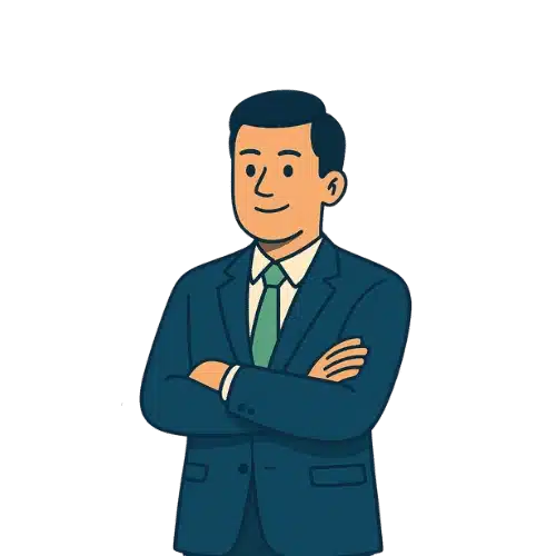 Illustration of a business professional representing expert SEO support and local SEO optimization services.