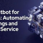 AI Chatbot for Hotels: Automating Bookings and Guest Service 8 AI Chatbot for Hotels: Automating Bookings and Guest Service — abstract 3D illustration of glowing glass cubes